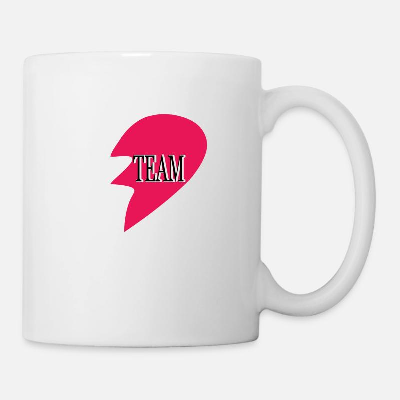 Dream Team Herz - Tasse - Weiß