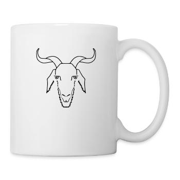 Ziegenportrait -1 - Tasse - Weiß - Rechts