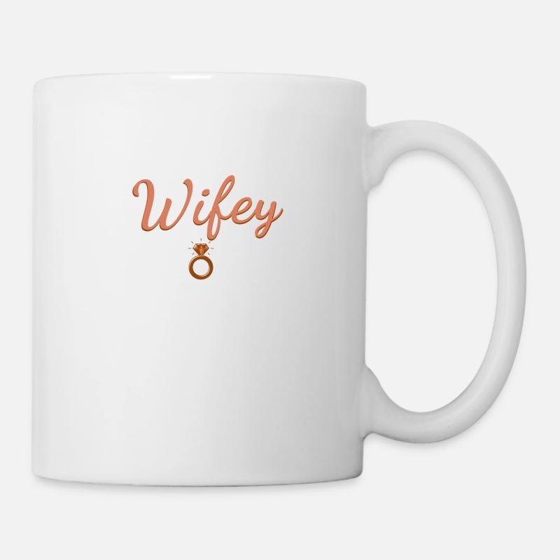 Bague Wifey - Mug blanc - blanc