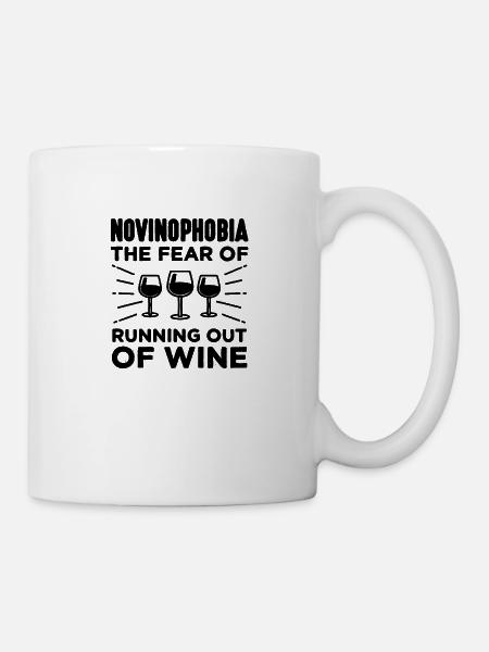 Novinophobie - Tasse - Weiß