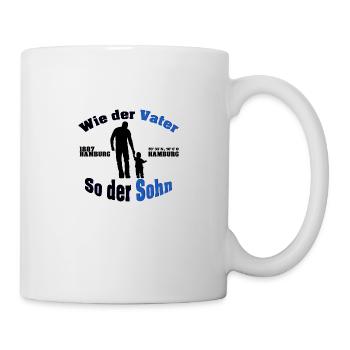 Wie der Vater so der Sohn - Hamburg 1887 - Tasse - Weiß - Rechts