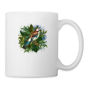 Bunter Vogel - Tasse - Weiß - Rechts