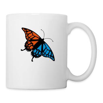 Butterfly (colors customizable) - Mug - white - Right
