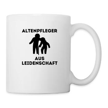 Altenpflegerin aus Leidenschaft Geschenk Pflege - Tasse - Weiß - Rechts