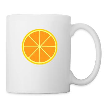 Orange fruit fruit design to personalize - Mug - white - Right