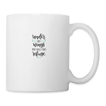 Psalm 91 4 5785 - Tasse - Weiß - Rechts