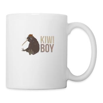 New Zealand Kiwi Boy Partner Look Funny Gift - Mug - white - Right