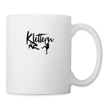 Klettern Kletterer Kletterin Klettergeschenk - Tasse - Weiß - Rechts