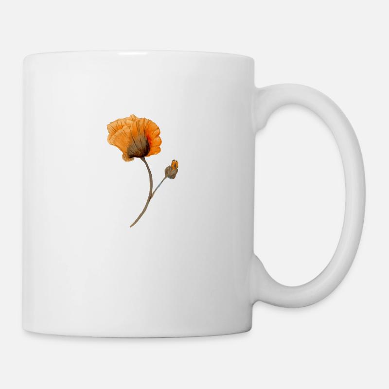 Blume - Tasse - Weiß