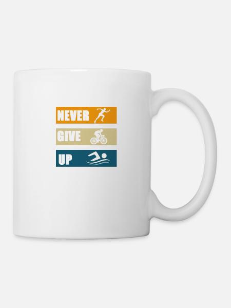 Gib nie auf - Tasse - Weiß