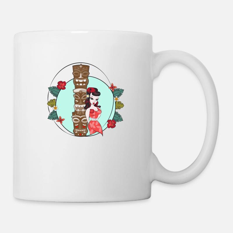 Tiki Girl - Mug blanc - blanc