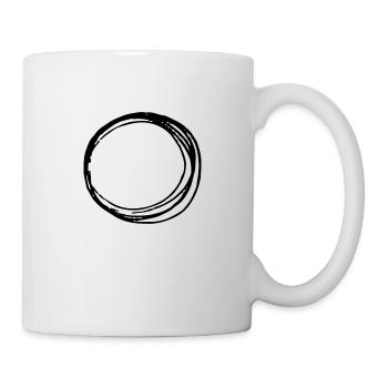 Kunst Kreis Umrandung Unendlichkeit - Tasse - Weiß - Rechts