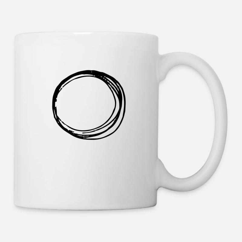 Kunst Kreis Umrandung Unendlichkeit - Tasse - Weiß