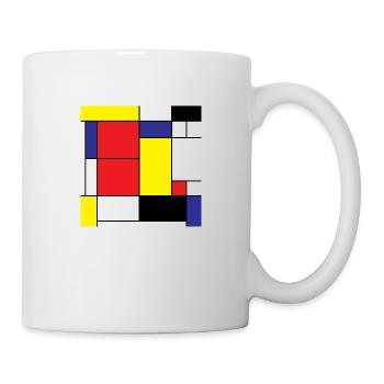 Mathe-Symbole Moderne Kunst Vintage-Geschenkidee - Tasse - Weiß - Rechts