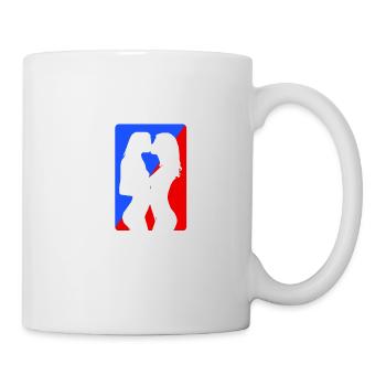 Chaud lesbiennes baisers - Mug blanc - blanc - Droite