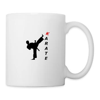 Sport d'arts martiaux de karaté - Mug blanc - blanc - Droite
