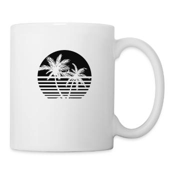 Palm Sunset - Tasse - Weiß - Rechts