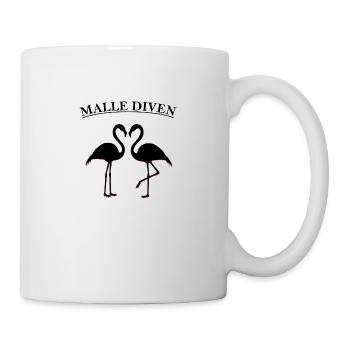 Flamingo Malle Mallorca Frauen Damen - Tasse - Weiß - Rechts