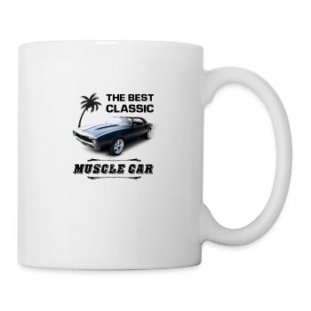 The best classic Muscle car - Mug blanc - blanc - Droite