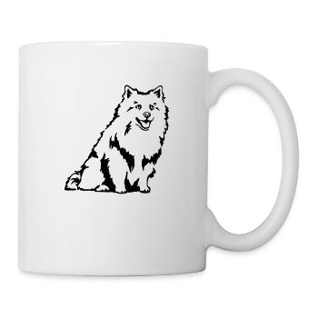 Deutscher Spitz - Tasse - Weiß - Rechts