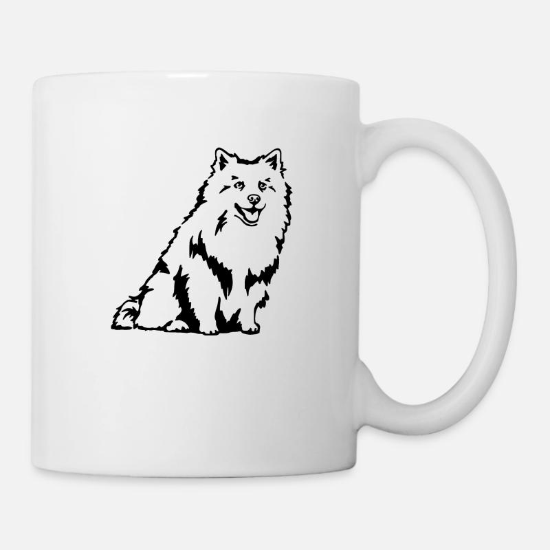 Deutscher Spitz - Tasse - Weiß