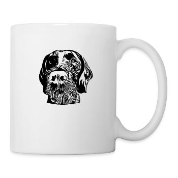 Deutsch Drahthaar - Tasse - Weiß - Rechts