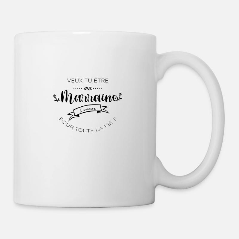 MARRAINE - Mug blanc - blanc