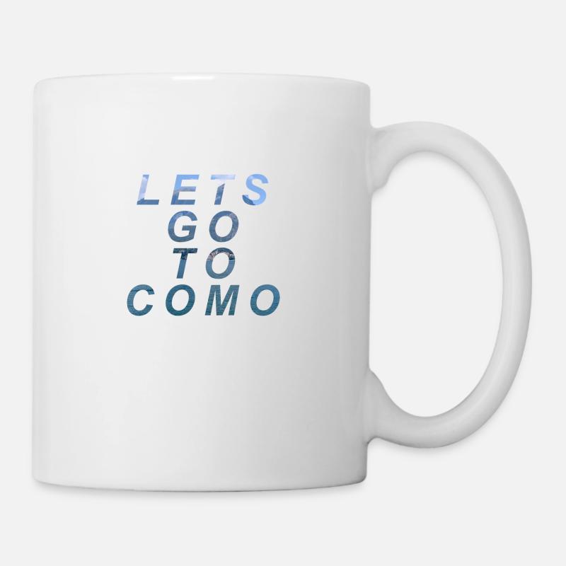 Allons à Côme - Lac de Côme / Lac de Côme - Mug blanc - blanc
