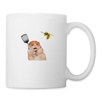 Oh, nein! Eine böse Wespe! - Tasse - Weiß - Rechts
