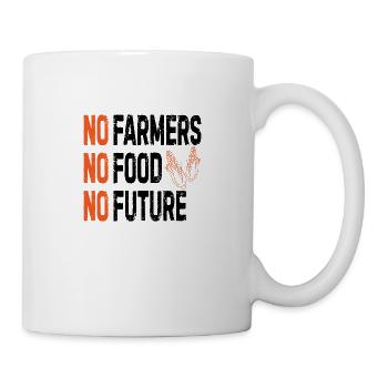 Farmer Farmer Future disant cadeau - Mug blanc - blanc - Droite