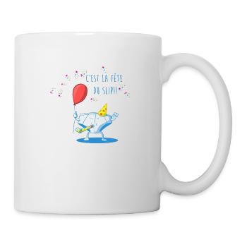 Fête du slip - Mug blanc - blanc - Droite