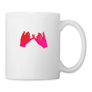 Pinky Swear Pinky Promise Idée cadeau couple - Mug blanc - blanc - Droite