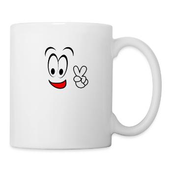 Face funny Peace - Mug - white - Right