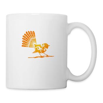 Maori Fantail Polynesian Tribal Tattoo Cadeau - Mug blanc - blanc - Droite