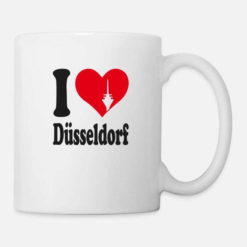 I love Düsseldorf - Tasse - Weiß