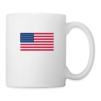 drapeau des Etats Unis - Mug blanc - blanc - Droite