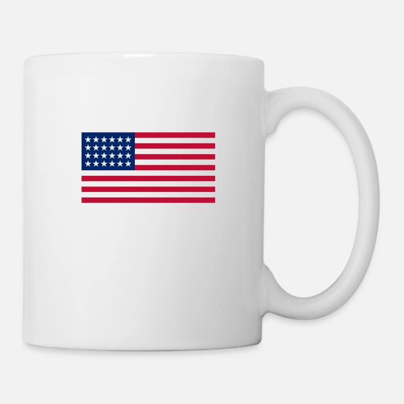 Usa Flagge - Tasse - Weiß