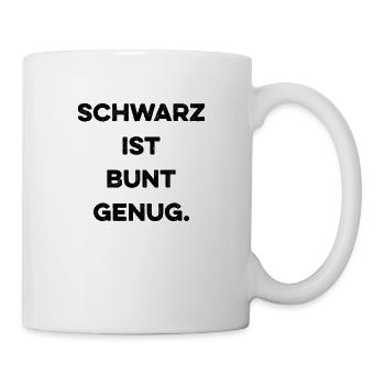 Black is colorful enough - Mug - white - Right