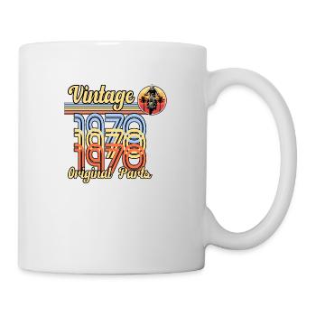 1970 vintage anniversaire moto vintage des années 70 - Mug blanc - blanc - Droite