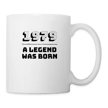 1979 wurde eine Legende geboren - Geburtstagsgeschenk zum Geburtsjahr - Tasse - Weiß - Rechts