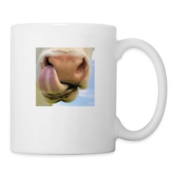 Mask cow with nostrils snout face beef bull - Mug - white - Right