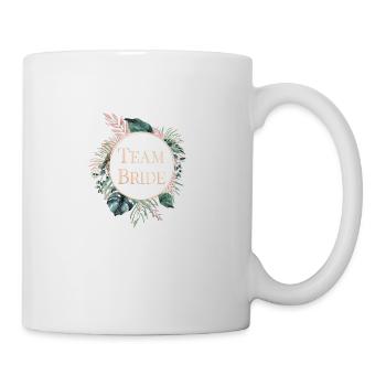 Team Bride Palms Greenery 2 - Mug - white - Right