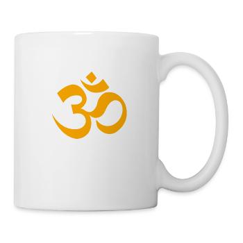 Om, Mantra, Buddhismus, Symbol, Yoga, Meditation - Tasse - Weiß - Rechts