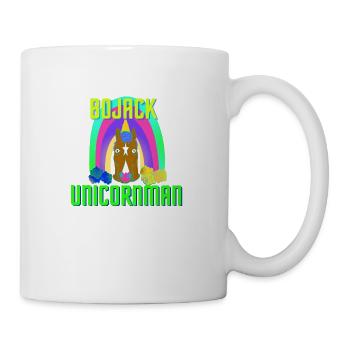 Unicorn Geek Rainbow bunt funny Horseman Fanart - Mug blanc - blanc - Droite