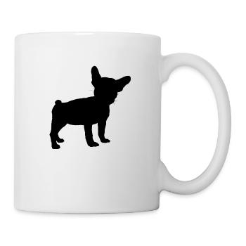 FRANZÖSISCHE BULLDOGGE SCHATTEN - Tasse - Weiß - Rechts