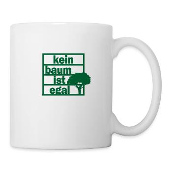 Kein Baum ist Egal Wald Natur Geschenk - Tasse - Weiß - Rechts