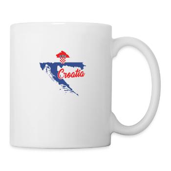 Kroatien Balkan | Kroatisch Kroate Urlaub Geschenk - Tasse - Weiß - Rechts