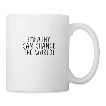 Empathy can change the world ! - Mug blanc - blanc - Droite