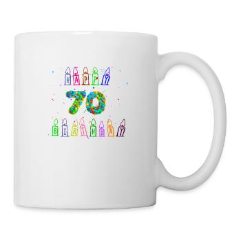 Idée cadeau 70e anniversaire, cadeau d’anniversaire - Mug blanc - blanc - Droite
