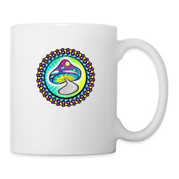 Trippy Goa Champignon - Mug blanc - blanc - Droite
